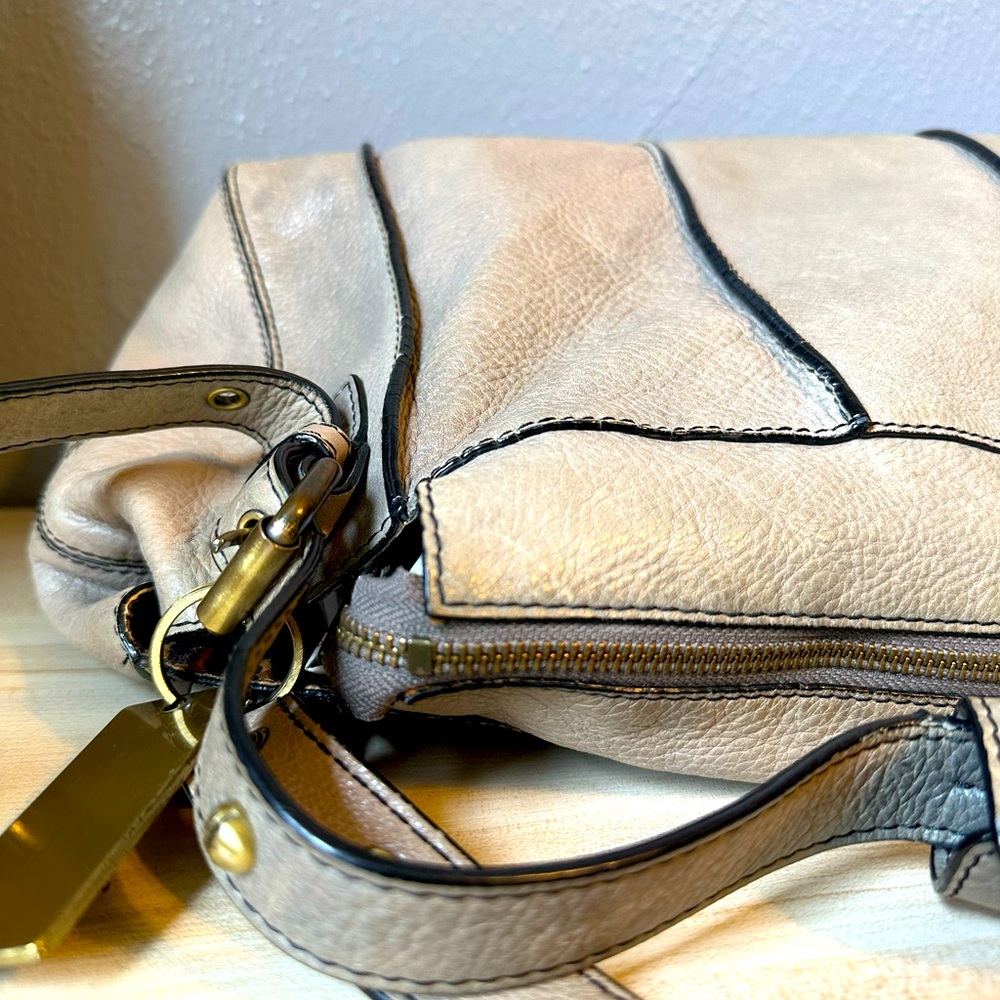 STEVEN BY STEVE MADDEN GRAY 100% LEATHER BAG. - Picture 9 of 15